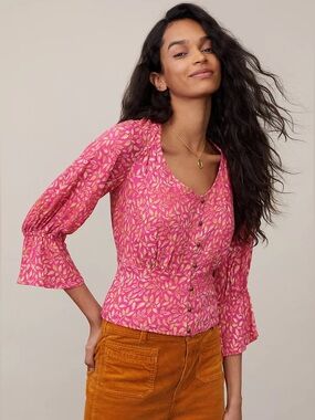 NWT Anthropologie Maeve Percie Blouse Size XS